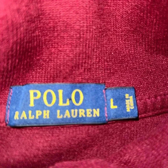 Polo Ralph Lauren Red Sweater 1/4 Zip With Pony Logo - Picture 6 of 10